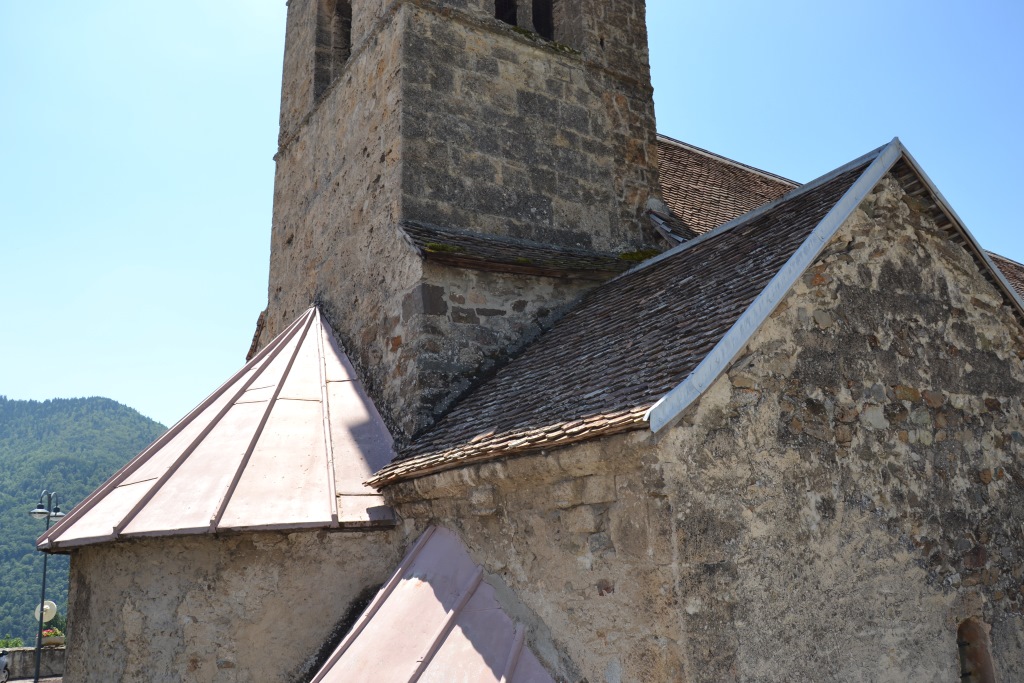 Toitures transept et chevet