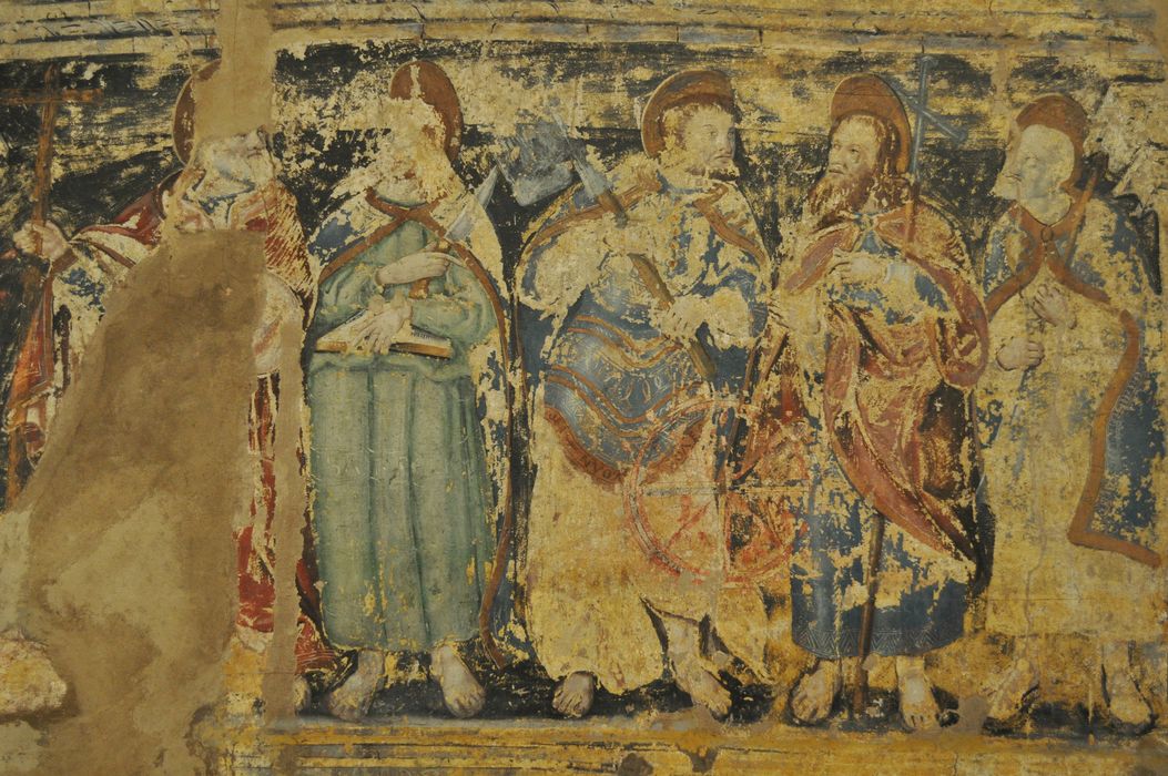peinture monumentale, détail : apôtres - ® Ministère de la Culture (France), Direction Régionale des Affaires Culturelles d’Auvergne-Rhône-Alpes – Tous droits réservés