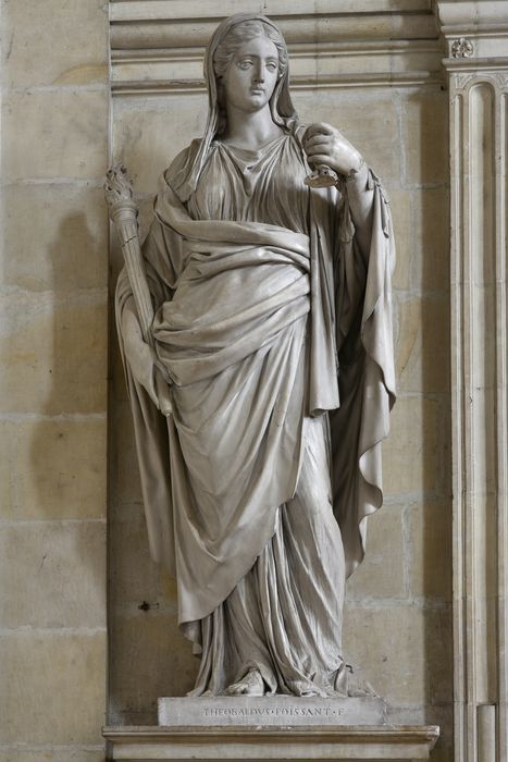 statue : la Foi, vue générale - ® Ministère de la Culture (France), Direction Régionale des Affaires Culturelles d’Auvergne-Rhône-Alpes – Tous droits réservés