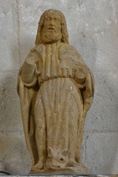 statue : saint Luc, vue générale - ® Ministère de la Culture (France), Direction Régionale des Affaires Culturelles d’Auvergne-Rhône-Alpes – Tous droits réservés