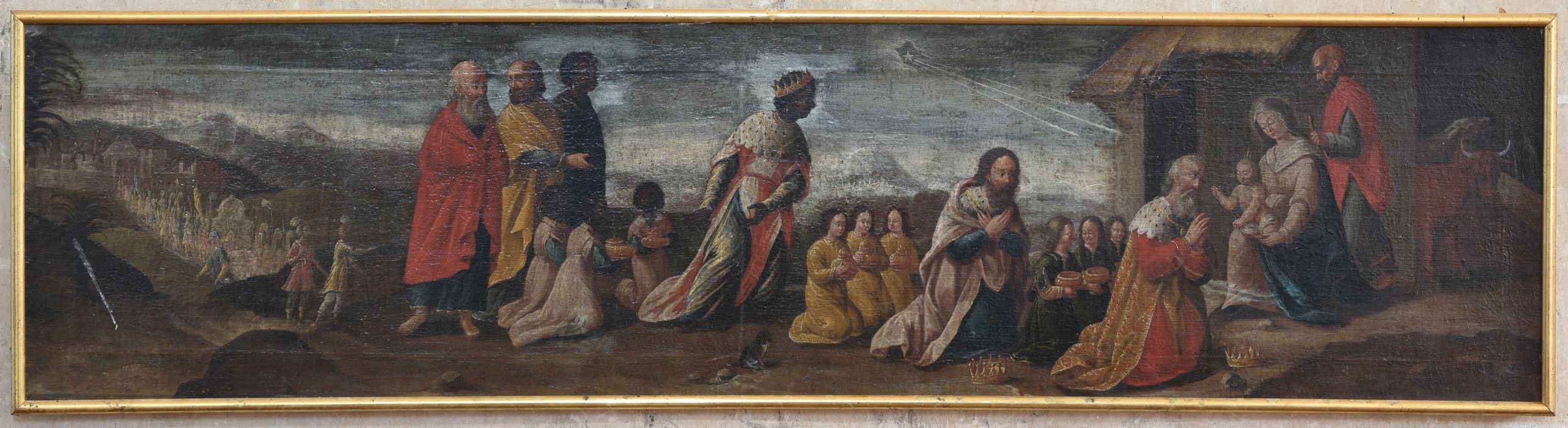 tableau : l'Adoration des Mages, vue générale