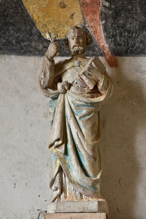 statue (statuette) : saint Pierre, vue générale