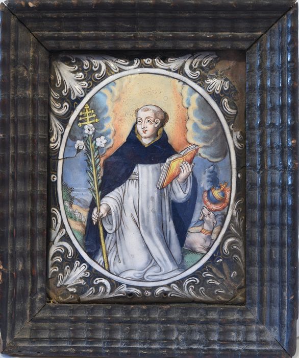 miniature, cadre : saint Dominique, vue générale