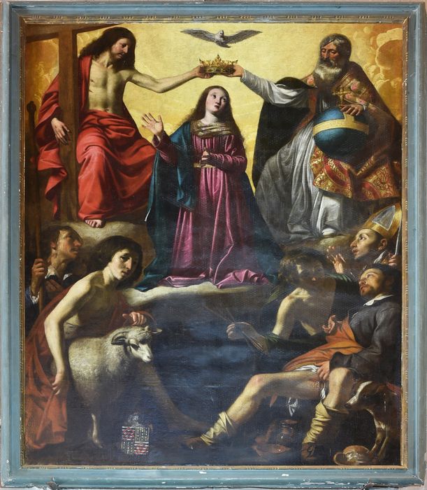 Tableau votif : le Couronnement de la Vierge