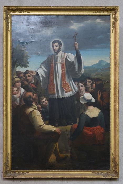 Tableau : Saint François Régis prêchant