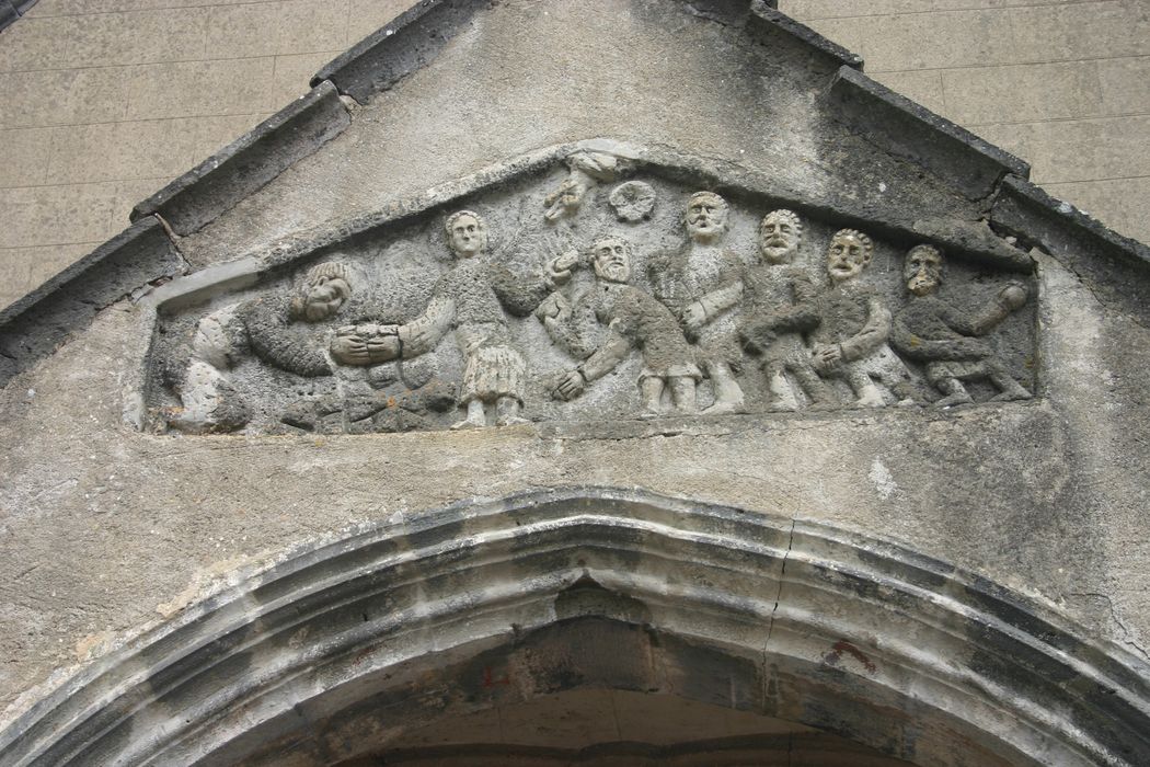 bas-relief : le Martyre de saint Etienne, vue générale