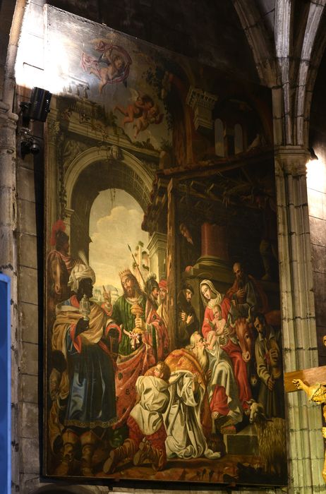 tableau : Adoration des Mages, vue générale - © Ministère de la Culture (France), Direction Régionale des Affaires Culturelles d’Auvergne-Rhône-Alpes – Tous droits réservés