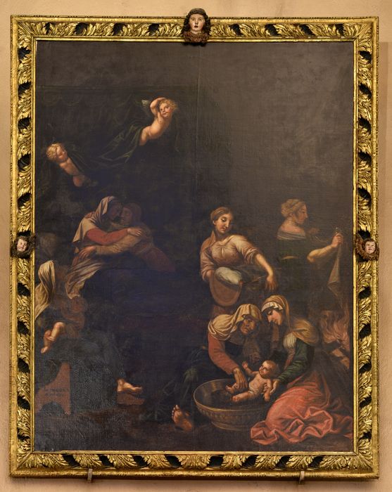 Tableau : la Naissance de la Vierge, vue générale - © Ministère de la Culture (France), Direction Régionale des Affaires Culturelles d’Auvergne-Rhône-Alpes – Tous droits réservés