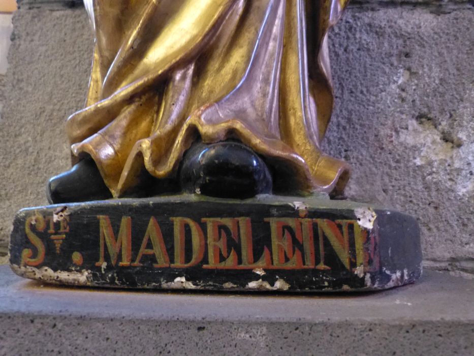 statue : Sainte Madeleine, détail