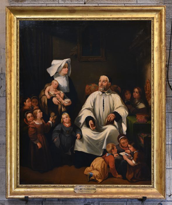 Tableau : Saint Vincent de Paul, vue générale - © Ministère de la Culture (France), Direction Régionale des Affaires Culturelles d’Auvergne-Rhône-Alpes – Tous droits réservés