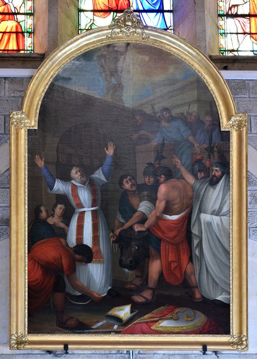 Tableau : Martyre de saint Saturnin, vue générale - © Ministère de la Culture (France), Direction Régionale des Affaires Culturelles d’Auvergne-Rhône-Alpes – Tous droits réservés