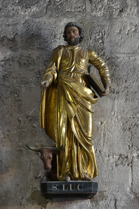 Statue : saint Luc, vue générale - © Ministère de la Culture (France), Direction Régionale des Affaires Culturelles d’Auvergne-Rhône-Alpes – Tous droits réservés