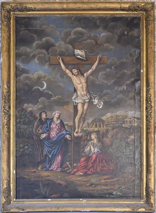 Tableau : Crucifixion, vue générale - © Ministère de la Culture (France), Direction Régionale des Affaires Culturelles d’Auvergne-Rhône-Alpes – Tous droits réservés