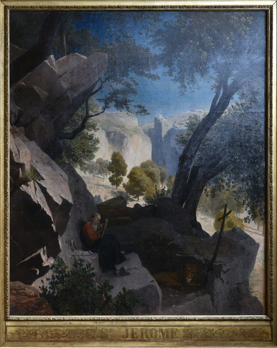 Tableau : saint Jérôme au désert, vue générale