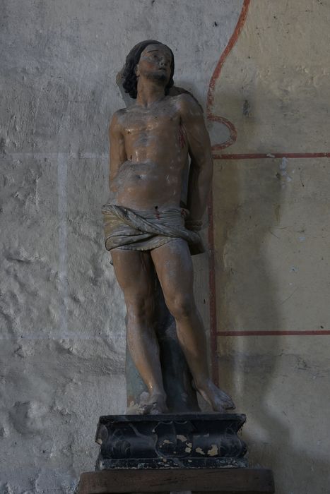 Statue : saint Sébastien, vue générale - © Ministère de la Culture (France), Direction Régionale des Affaires Culturelles d’Auvergne-Rhône-Alpes – Tous droits réservés