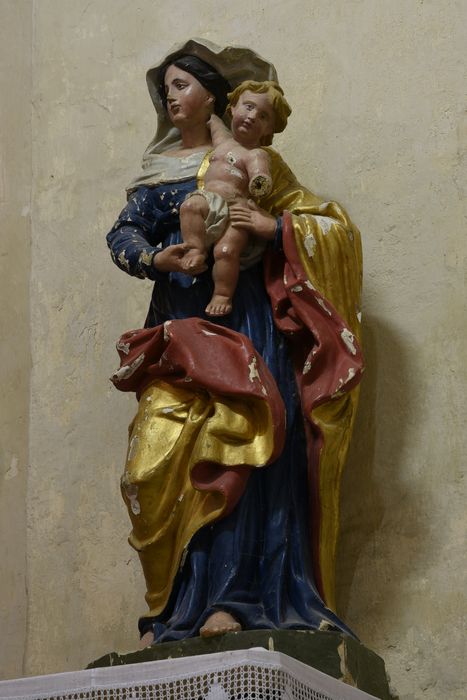 Statue : Vierge à l'Enfant, vue générale