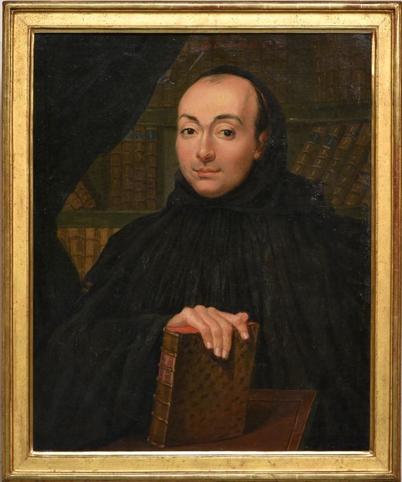 Tableau et son cadre : Portrait de Dom Vimal, vue générale