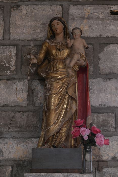 statue : Vierge à l'Enfant - © Ministère de la Culture (France), Direction Régionale des Affaires Culturelles d'Auvergne-Rhône-Alpes – Tous droits réservés 