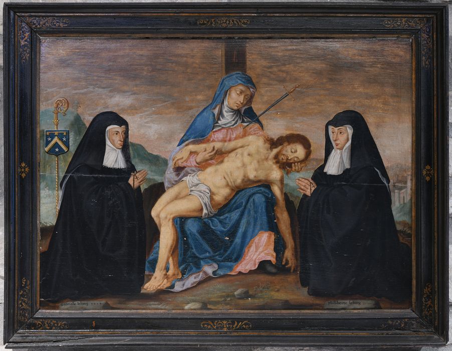 tableau dit le tableau aux deux donatrices : Vierge de Pitié