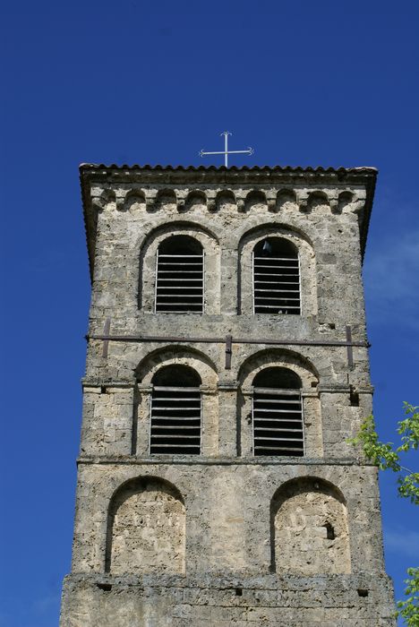 clocher, élévation est, vue partielle