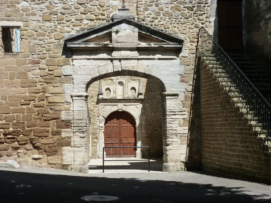 église abbatiale, portail ouest, vue générale