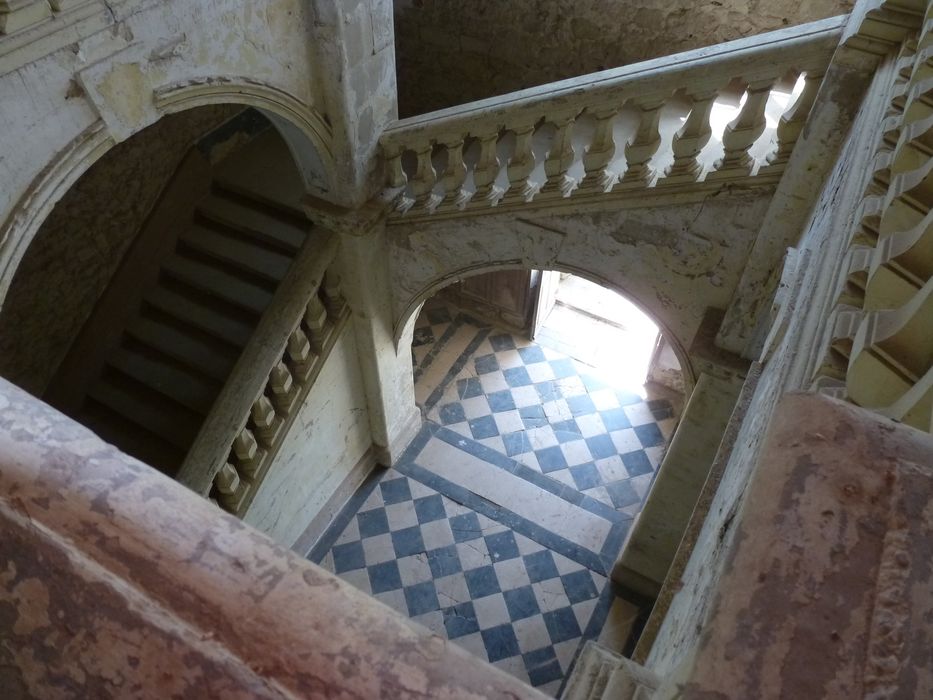 escalier d’honneur, vue partielle