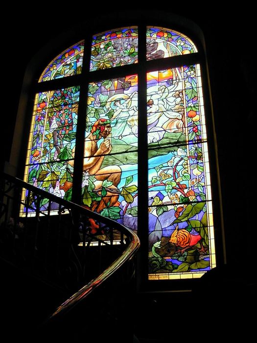 escalier d’honneur, verrière, vue générale