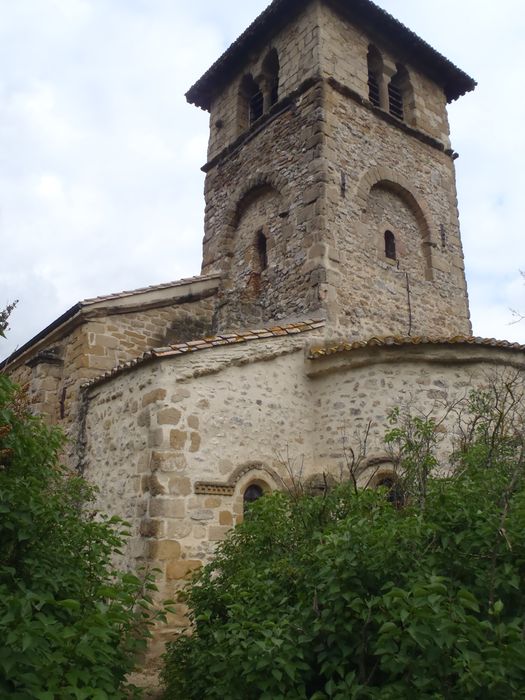 clocher, élévation sud et est, vue générale