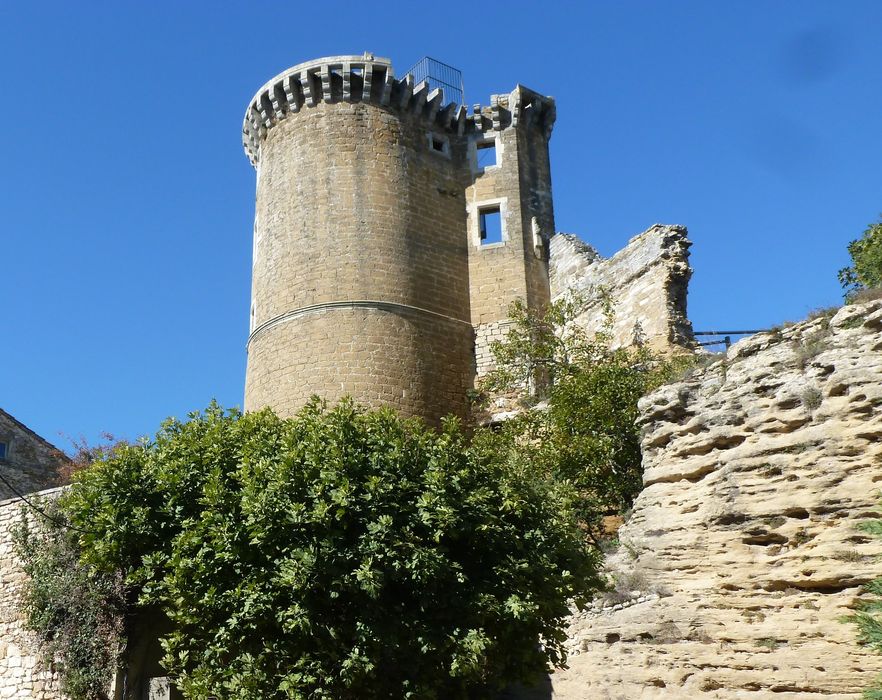 vue partielle des ruines depuis le Sud