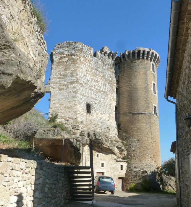 vue partielle des ruines depuis l’Ouest