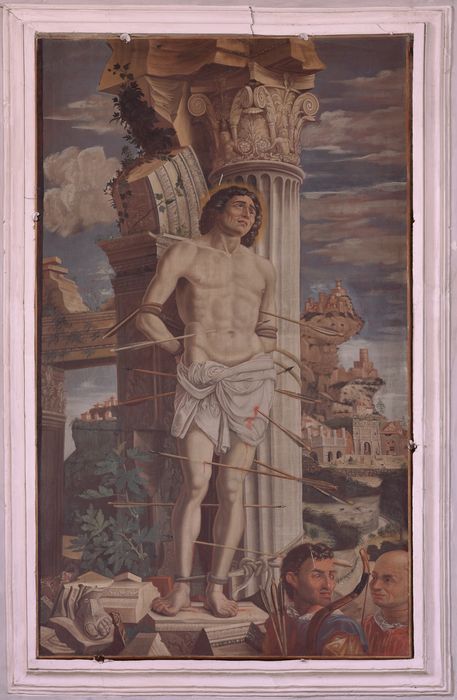 Tableau : Le Martyre de saint Sébastien d’après Mantegna, vue générale