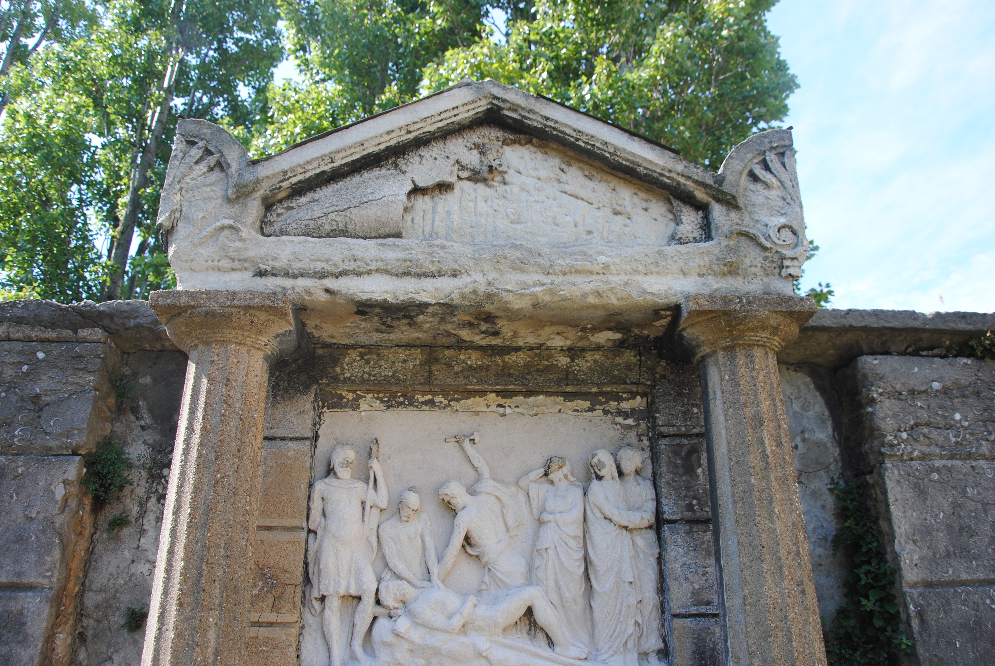 Edicule : détail du décor