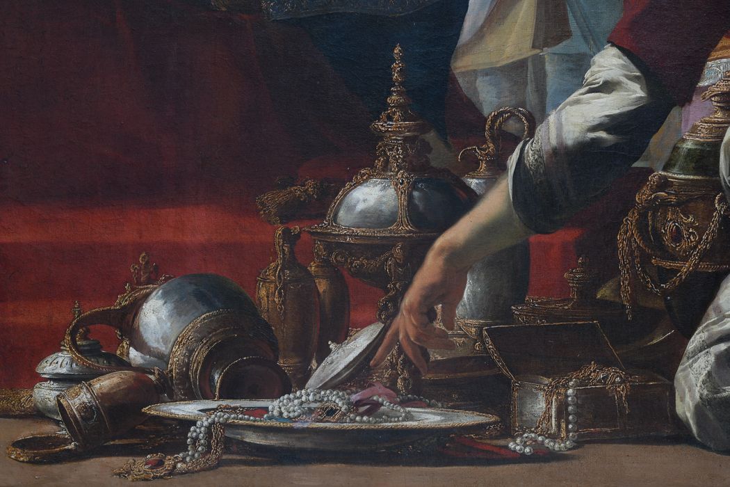 tableau : Panthée conduite devant Cyrus, détail - © Ministère de la Culture (France), Direction Régionale des Affaires Culturelles d'Auvergne-Rhône-Alpes – Tous droits réservés 