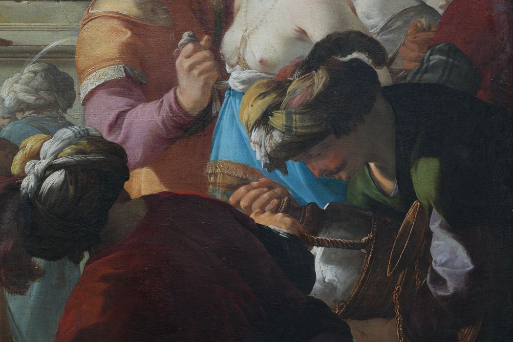tableau : Panthée conduite devant Cyrus, détail