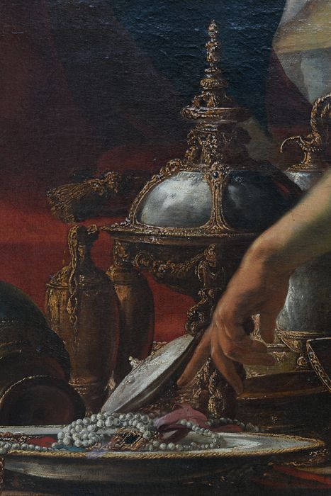 tableau : Panthée conduite devant Cyrus, détail