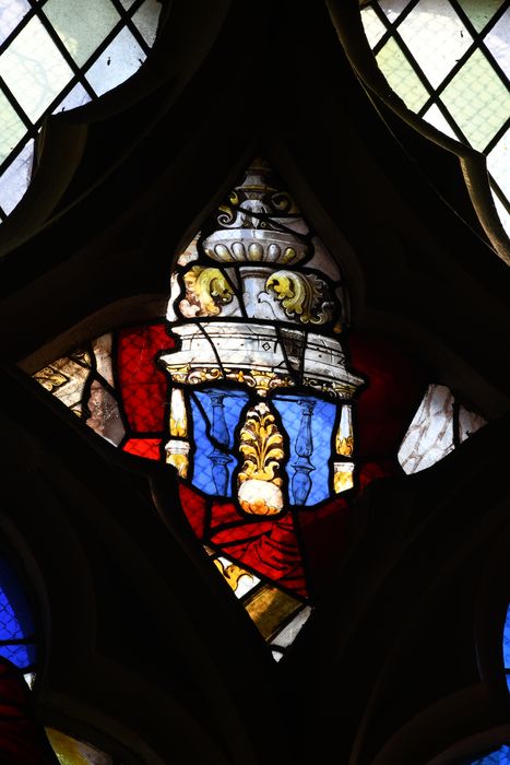 chapelle, verrière, détails (fragments assemblés)