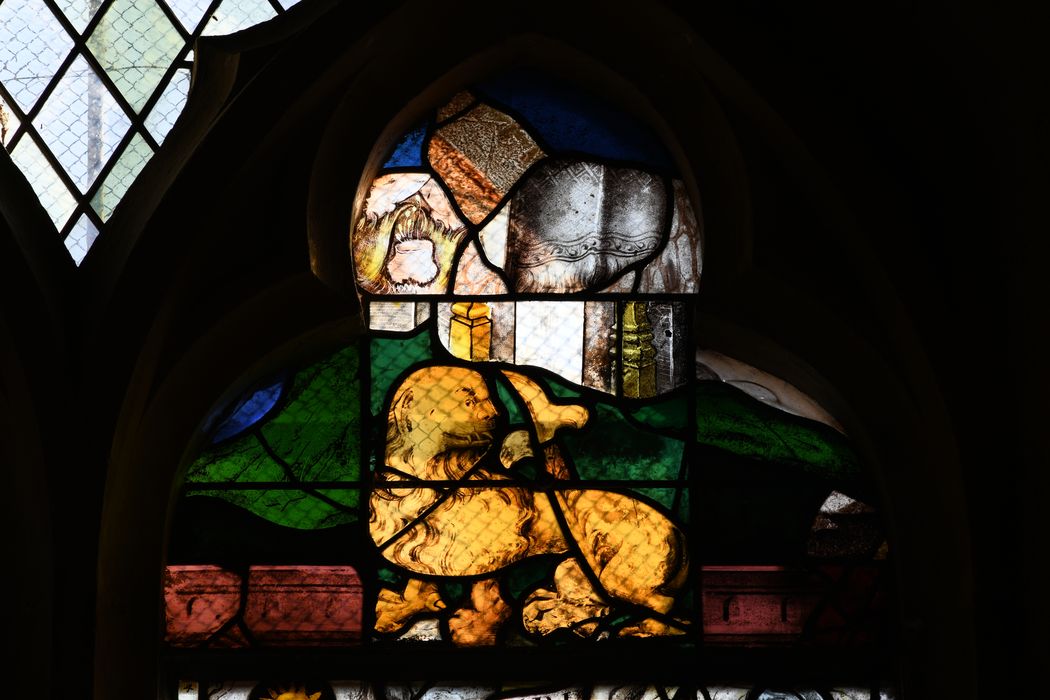 chapelle, verrière, détails (fragments assemblés)