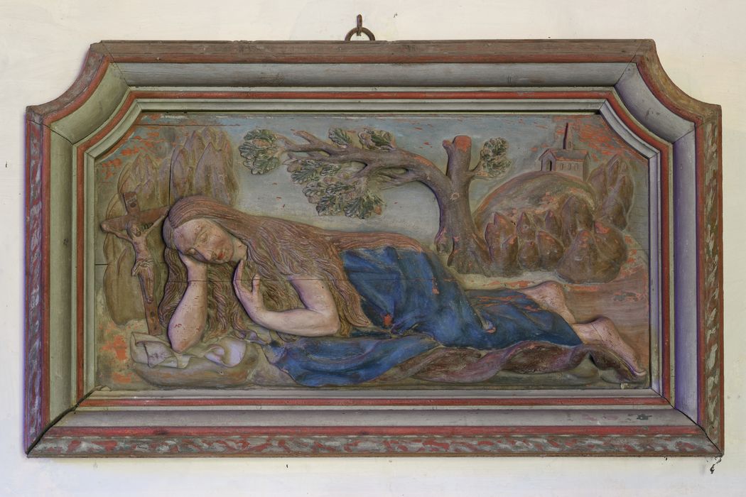 bas-relief : Marie-Madeleine dans le désert - © Ministère de la Culture (France), Direction Régionale des Affaires Culturelles d'Auvergne-Rhône-Alpes – Tous droits réservés 