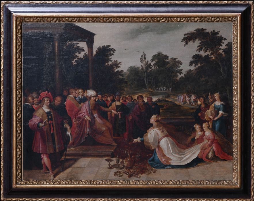 tableau : Salomon recevant la reine de Saba