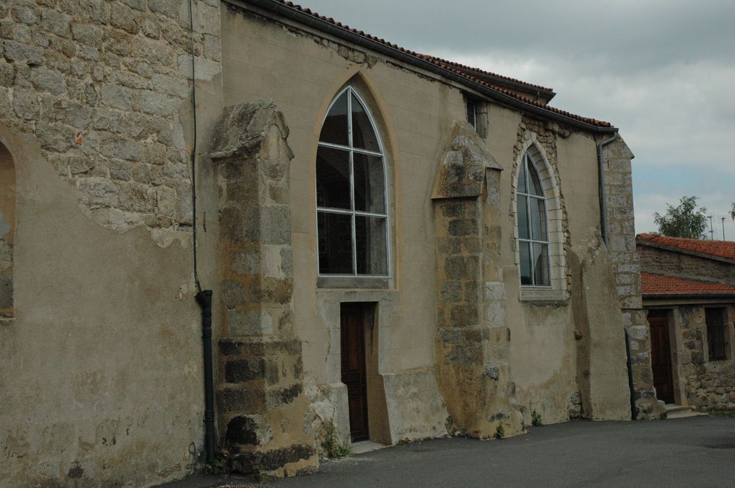 façade latérale sud, vue partielle