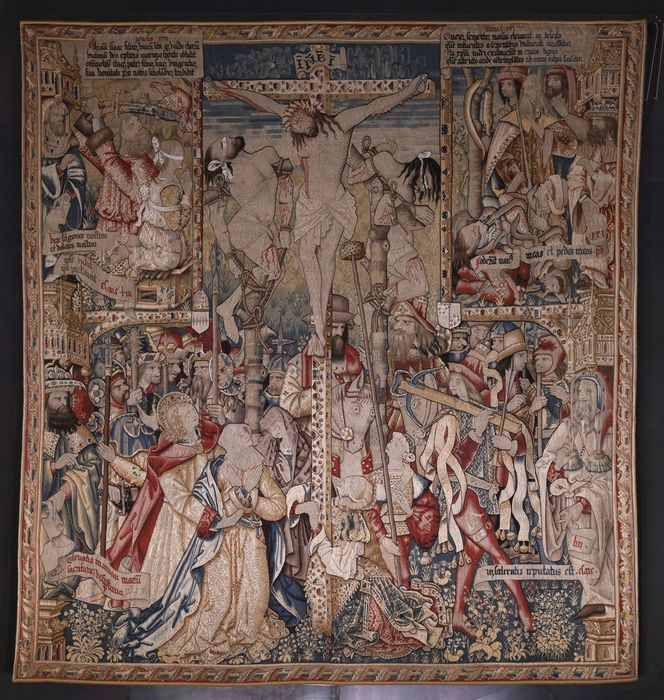 tapisserie 12 (scènes de l'ancien et du nouveau testament) : Crucifixion (la)