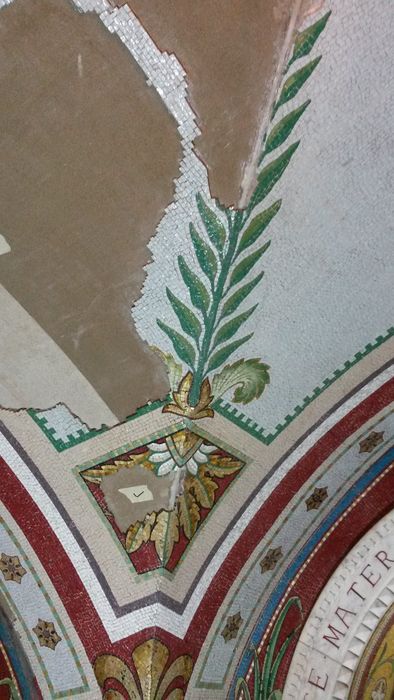 détail du décor de mosaïques