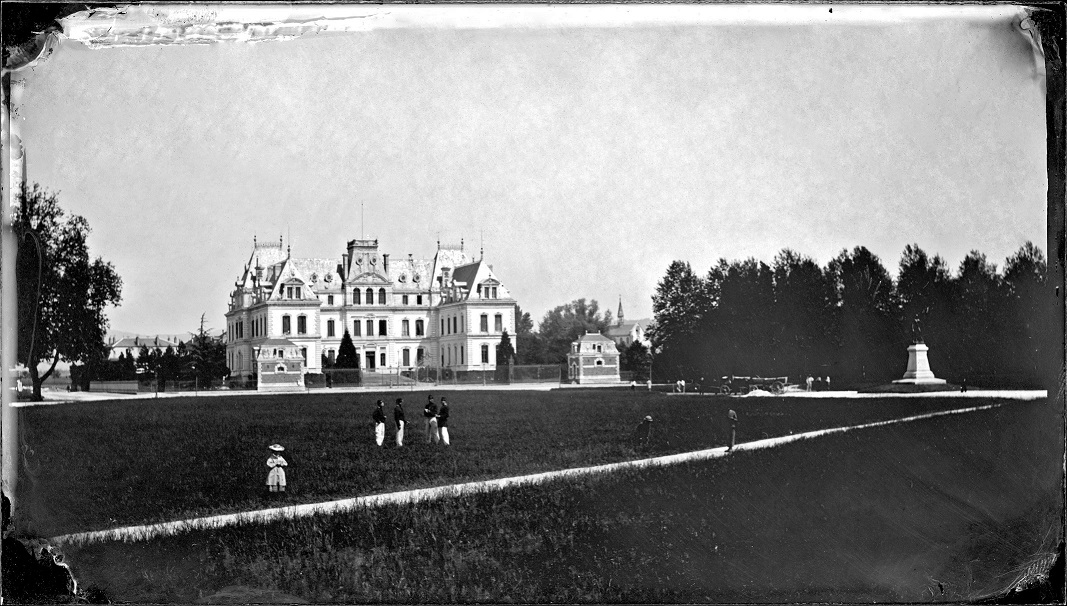 Préfecture de la Haute-Savoie, plaque de verre panoramique faite aux environs de 1875 et 1880