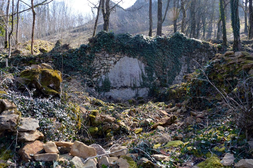 vue partielle des vestiges du vieux bourg