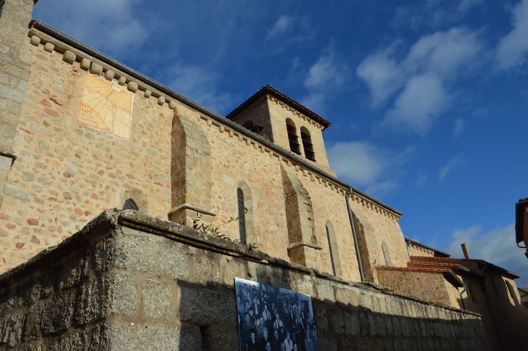 façade latérale sud, vue partielle