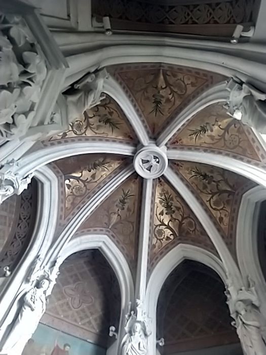 chapelle baptismale, vue générale de la voûte