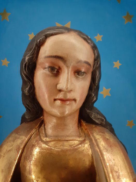 statue : Notre-Dame de Bonne Nouvelle, vue partielle - © Ministère de la Culture (France), Direction Régionale des Affaires Culturelles d'Auvergne-Rhône-Alpes – Tous droits réservés 