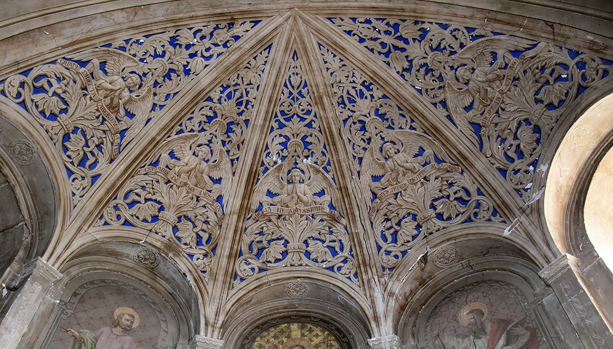 voûte de l’abside du choeur, peinture monumentale