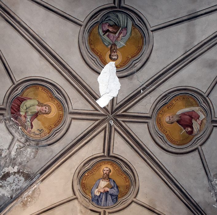 peinture monumentale : Les Quatre Evangélistes