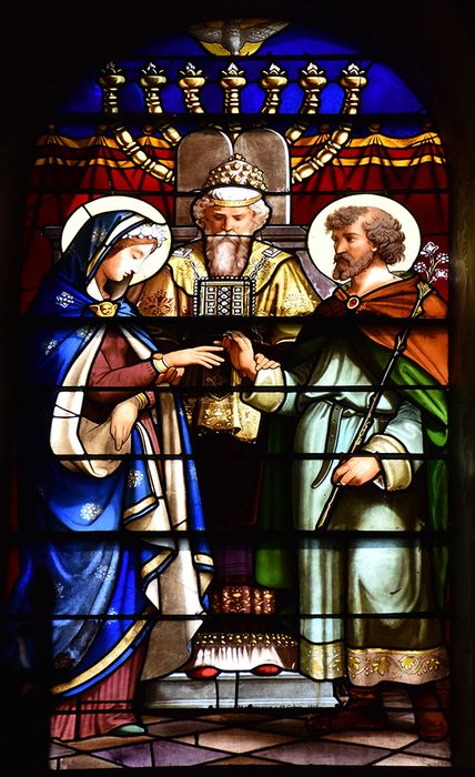 verrière : Mariage de la Vierge